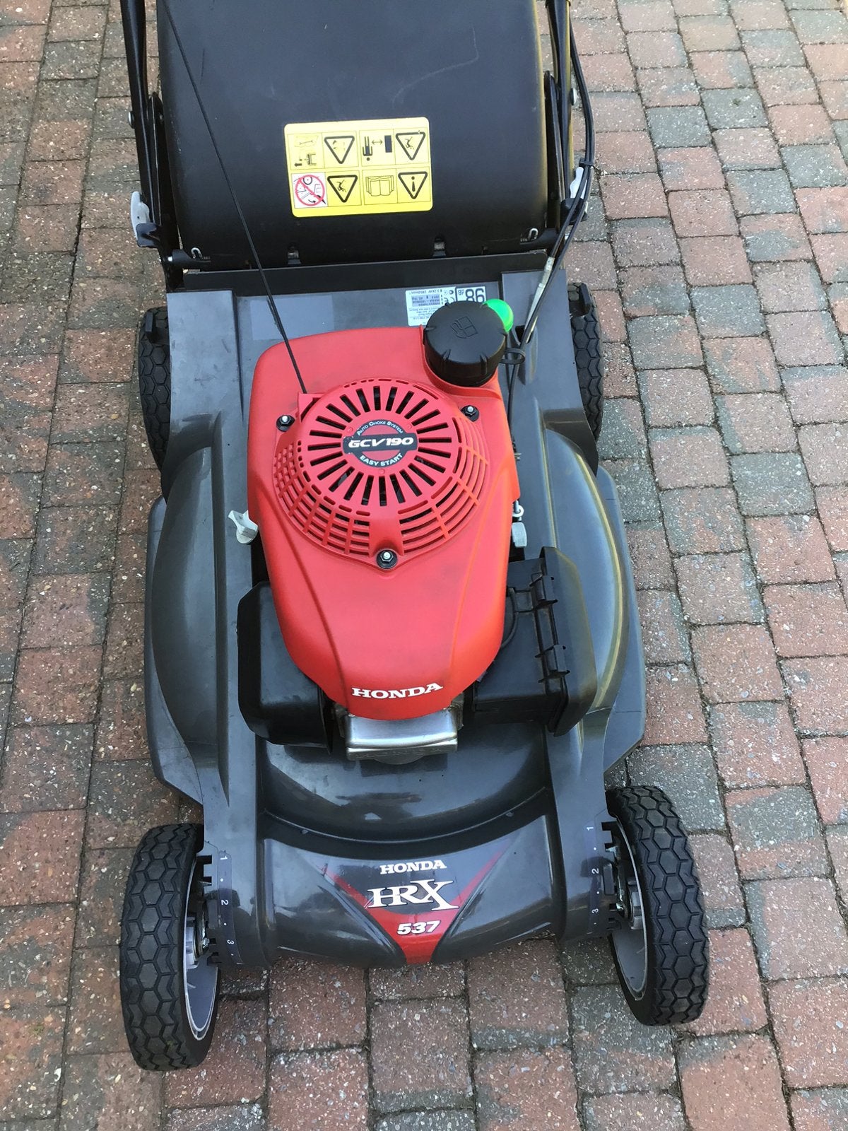 Honda grasmaaier  hrx 537, Tuin en Terras, Grasmaaiers, Ophalen, Zo goed als nieuw