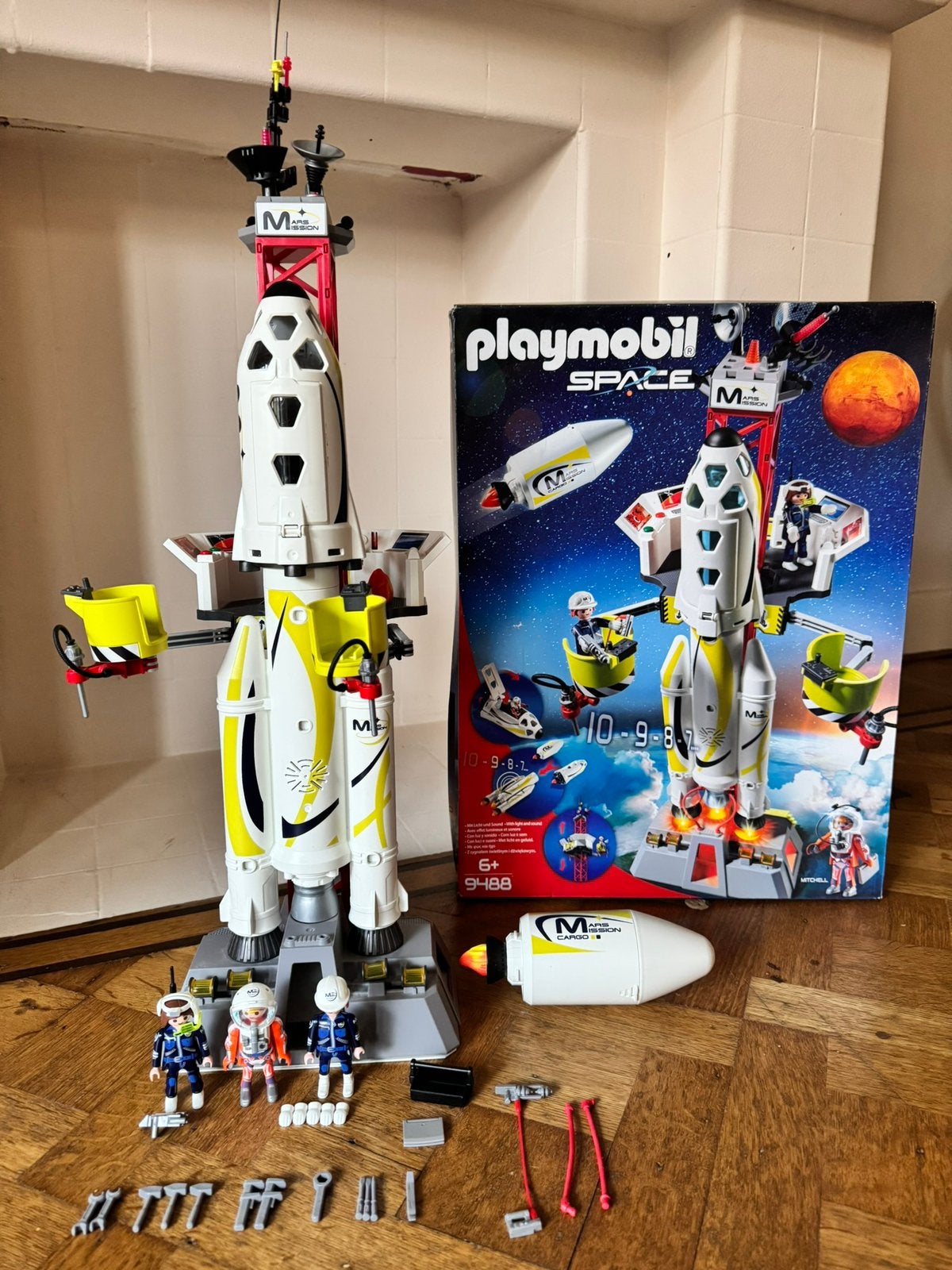 Playmobil Space 9488 Marsraket met lanceerplatform, PERFECT, Kinderen en Baby's, Ophalen, Zo goed als nieuw, Space