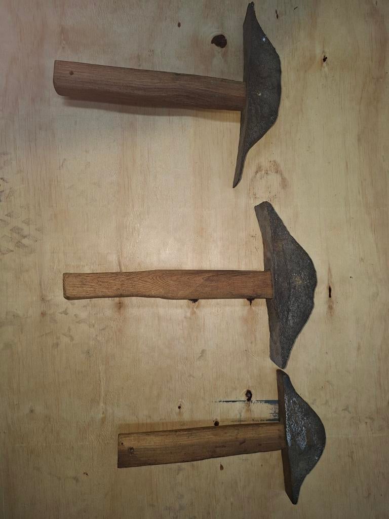 3 stuks antieke steenhamers, Antiek en Kunst, Ophalen