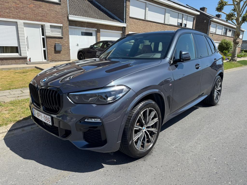 BMW X5 xDrive45e M-sportpakket, Autos, Cuir, Argent ou Gris, Achat, Alarme