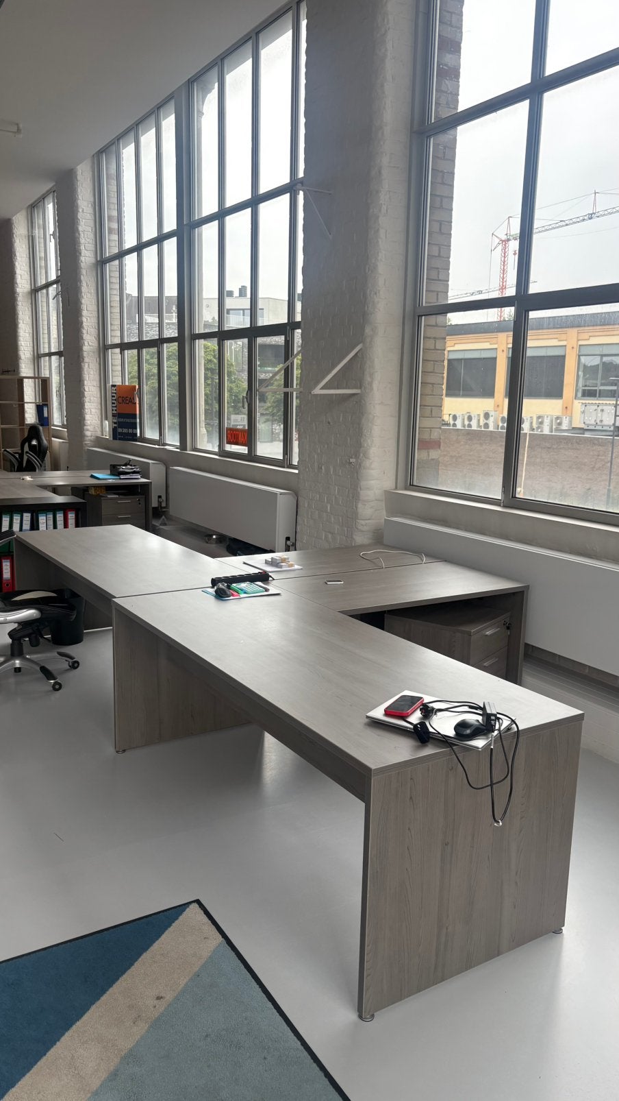 Bureau weba hoekbureau, Huis en Inrichting, Bureaus, Ophalen, Zo goed als nieuw, Hoekbureau
