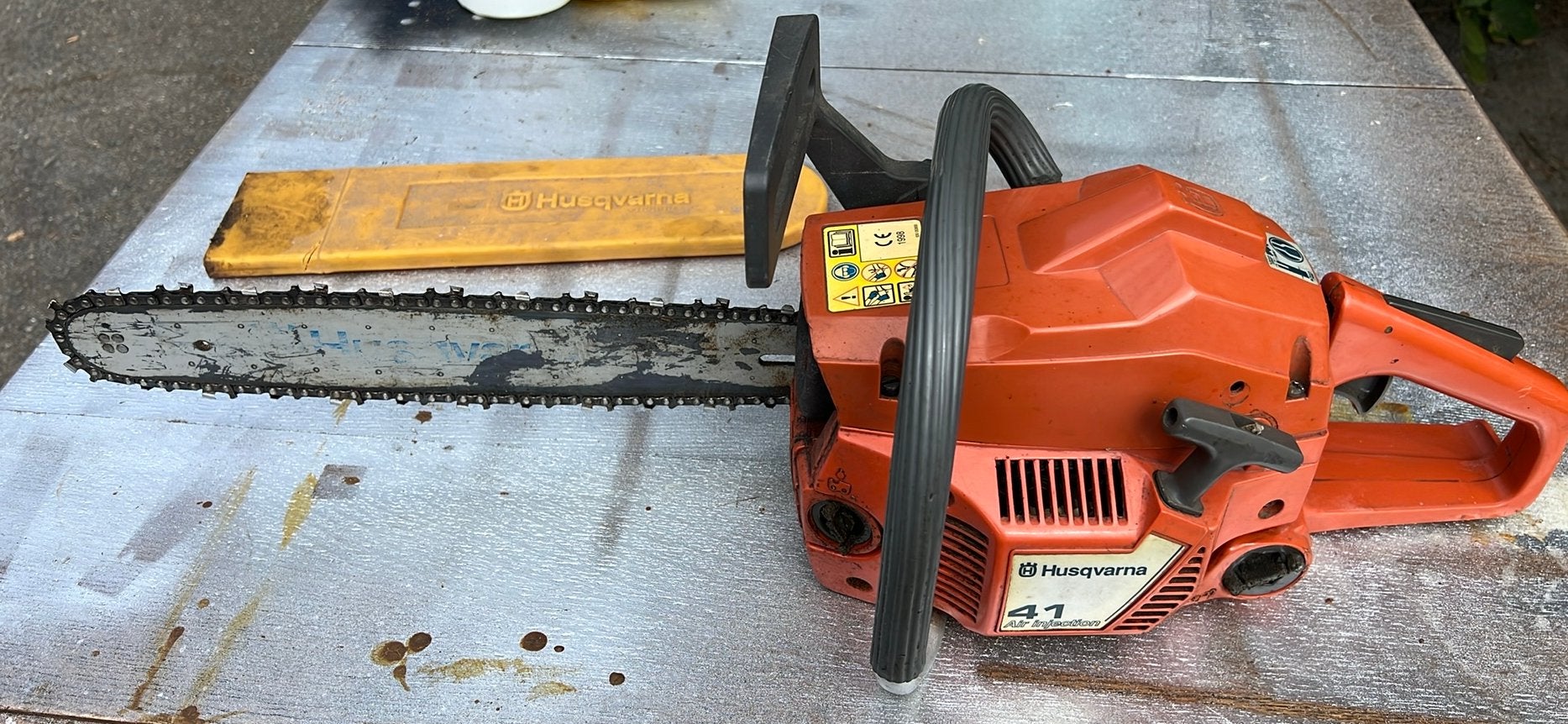 Tronçonneuse à injection d'air Husqvarna 41, Enlèvement, Utilisé