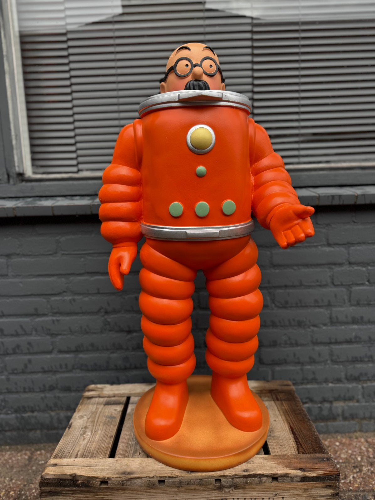Professor Zonnebloem beeld - Kuifje, Verzamelen, Ophalen, Gebruikt, Beeldje of Figuurtje, .