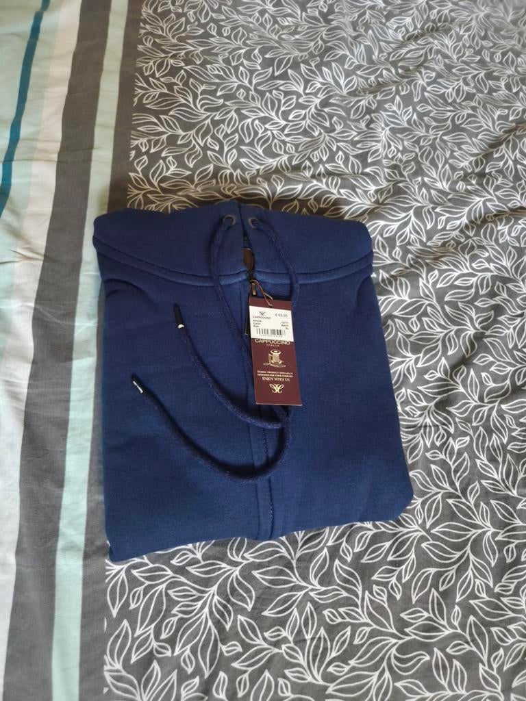 Pull/Sweat à capuche XL neuf – jamais porté – avec étiquette, Enlèvement ou Envoi, Bleu