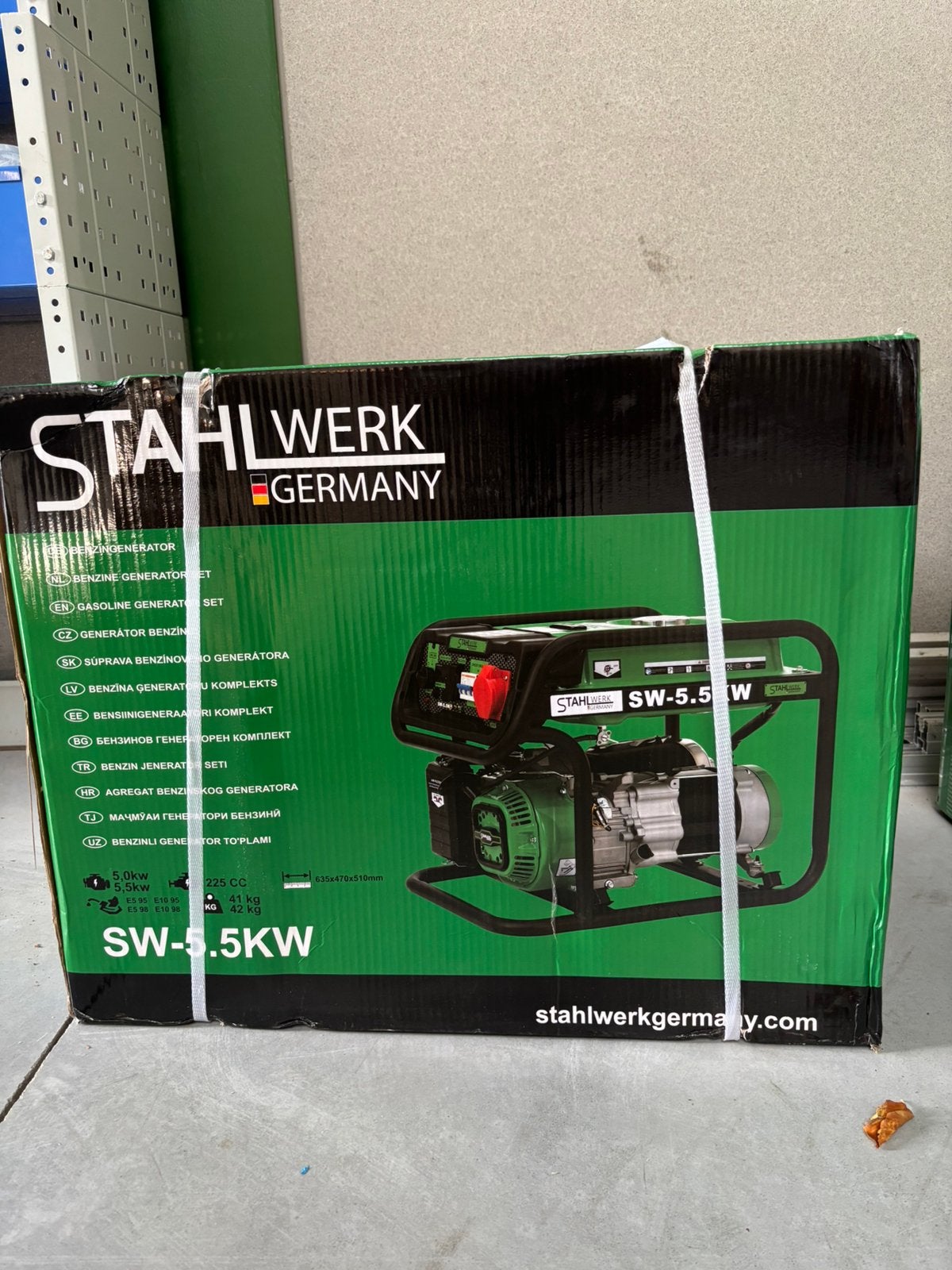 Benzine generator 5.5 kW, Doe-het-zelf en Bouw, Aggregaten, Ophalen, Nieuw, 5 tot 10 kVA, Benzine