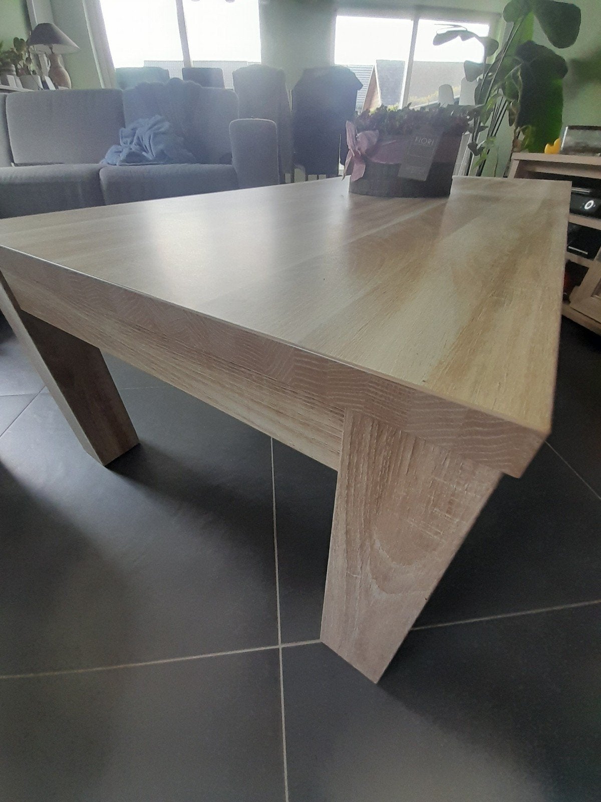 salontafel in goede staat,gratis afhalen., Ophalen, Gebruikt, 100 tot 150 cm, 50 tot 100 cm