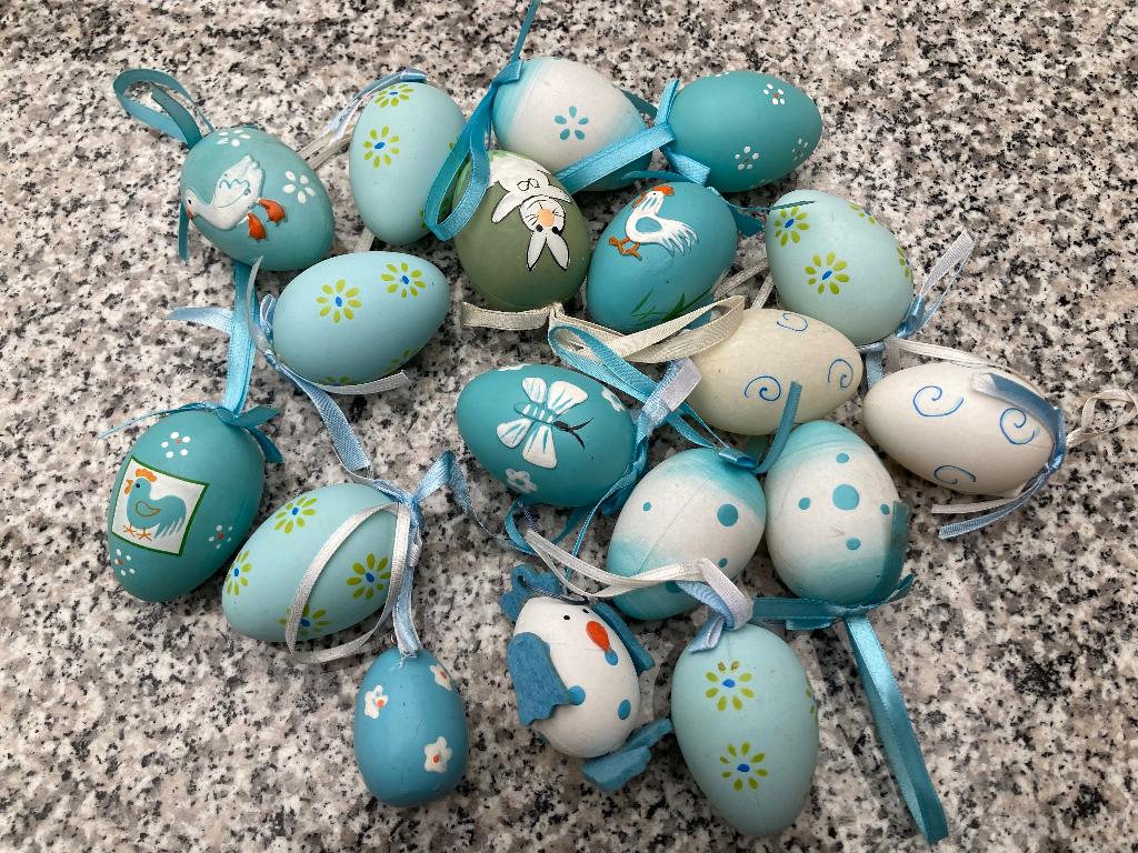 Blauwe paaseieren, Diversen, Ophalen of Verzenden, Zo goed als nieuw