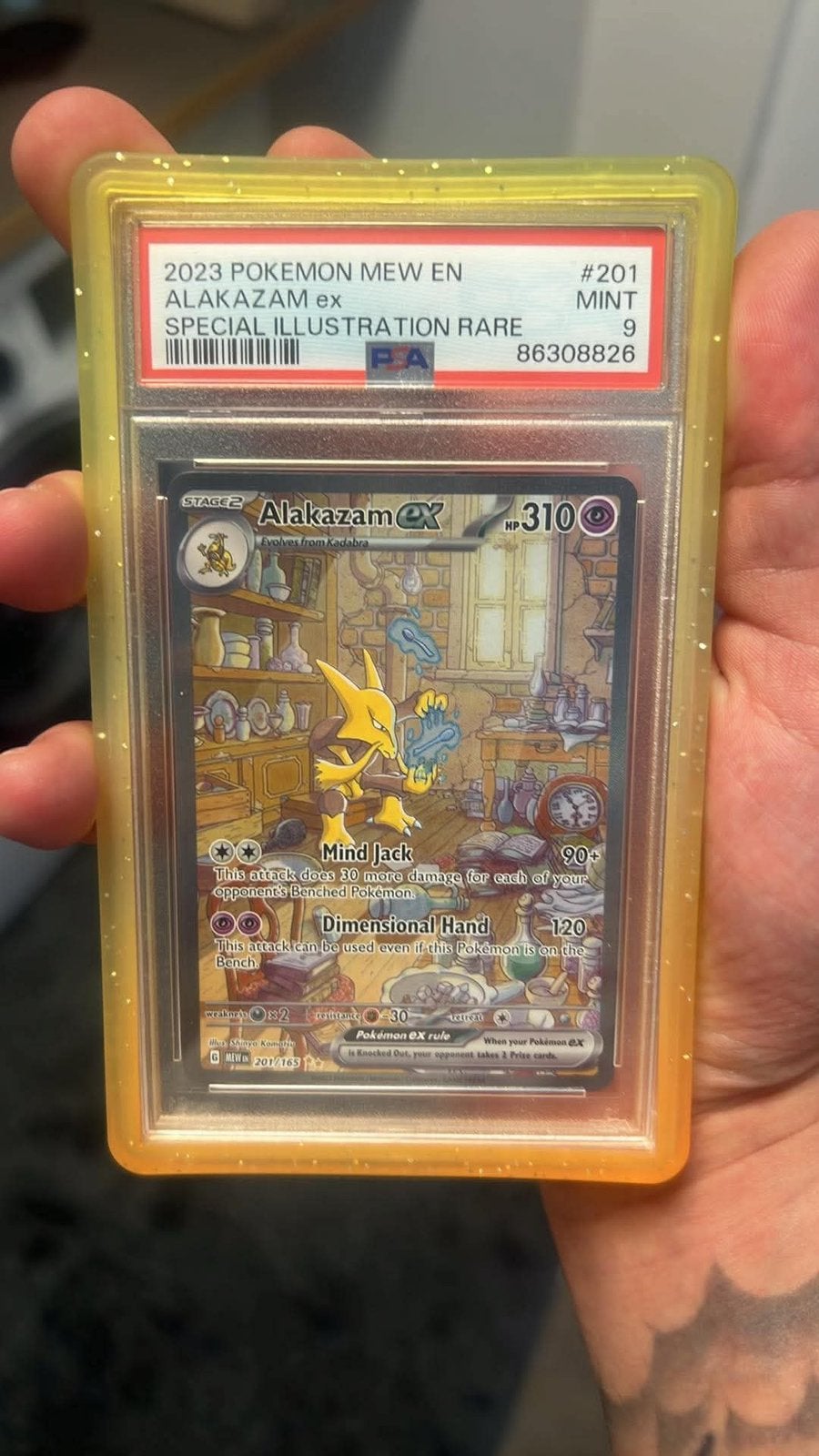 Alakazam ex (201/165) - PSA9, Hobby & Loisirs créatifs, Jeux de cartes à collectionner | Yu-gi-Oh!, Enlèvement, Comme neuf