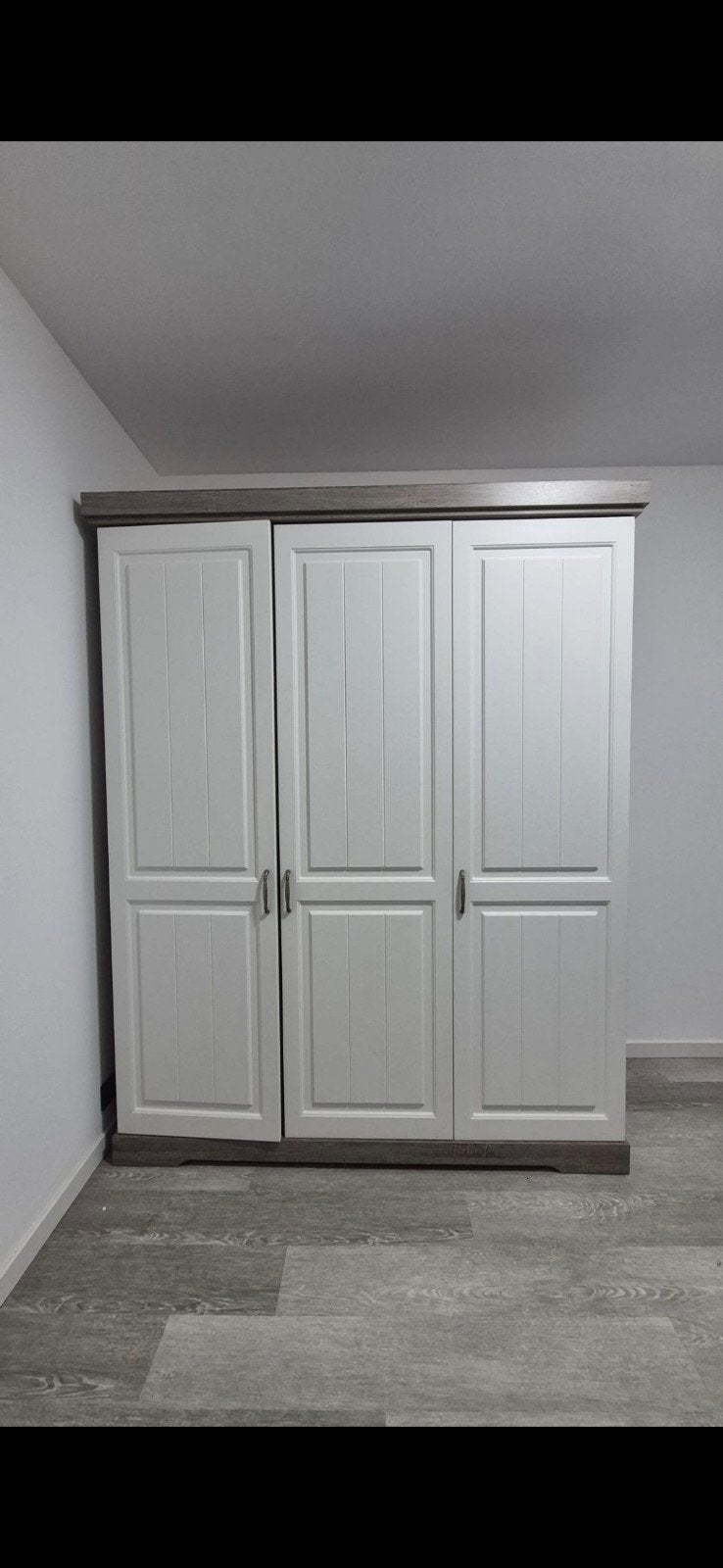 ensemble de chambre complet : lit, table de chevet, armoire,, Maison & Meubles, Enlèvement, Utilisé, Une personne, Modern
