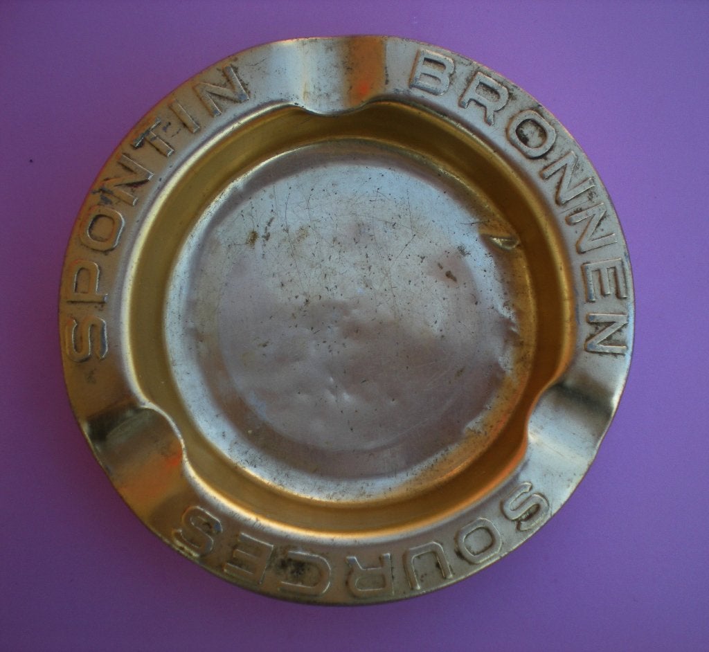 SPONTIN  Cendrier en métal, Collections, Enlèvement ou Envoi, Utilisé, Autres types