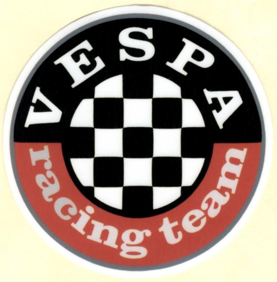 Vespa Racing Team sticker #20, Motoren, Accessoires | Stickers, Verzenden