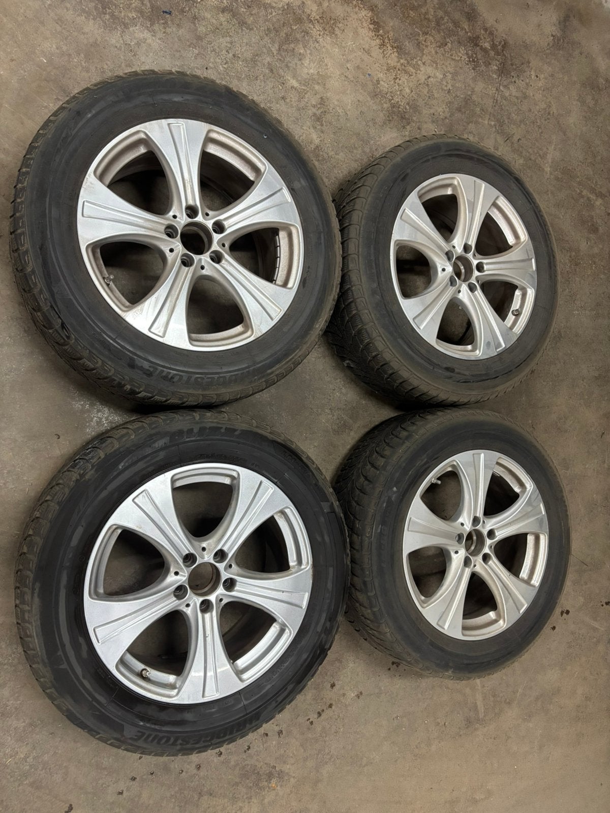 Mercedes GLC W253 winterwielen, Ophalen, 18 inch, Gebruikt, Banden en Velgen