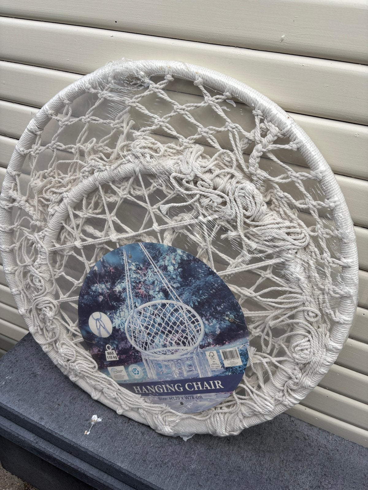 Hangstoel macrame, Tuin en Terras, Ophalen, Nieuw, Eenpersoons, Inklapbaar