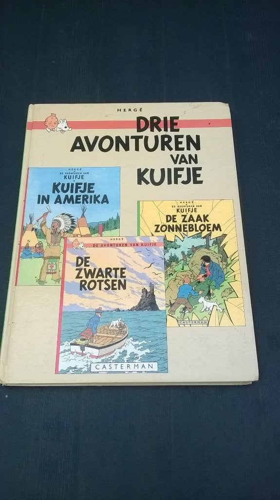 Kuifje: Drie avonturen van Kuifje, Boeken, Gelezen, Eén stripboek, Ophalen of Verzenden, Hergé