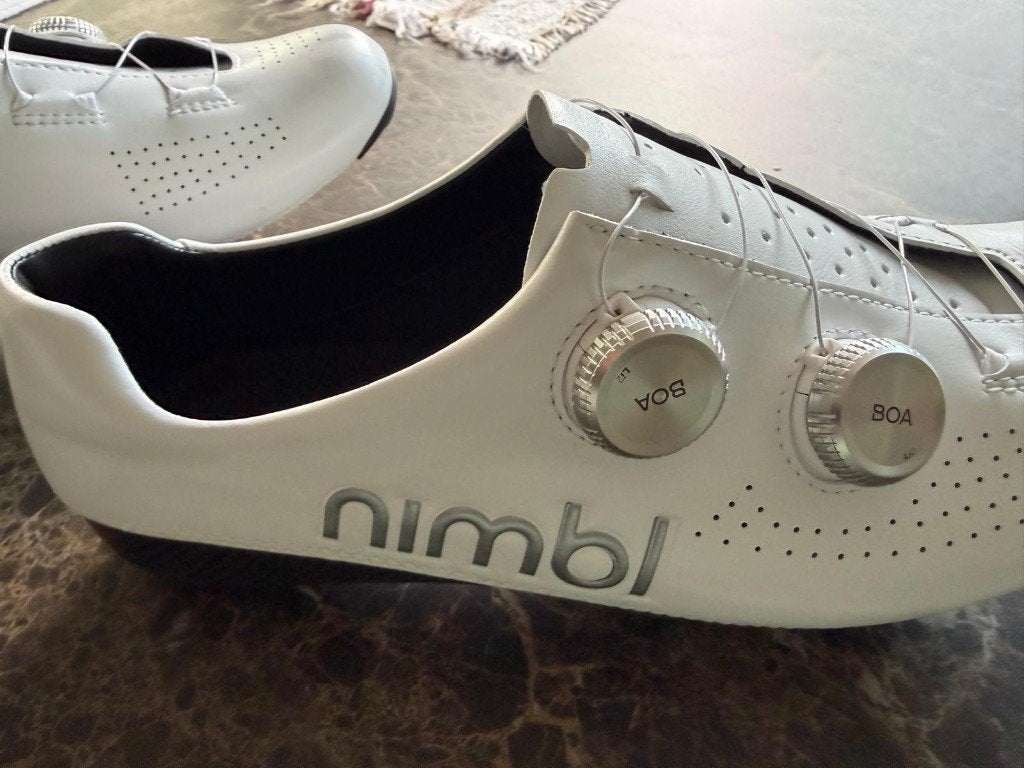 Nimbl Ultimate wit-zilver, maat 44.5, nieuwstaat, Sport en Fitness, Wielrennen, Ophalen, Nieuw, Schoenen