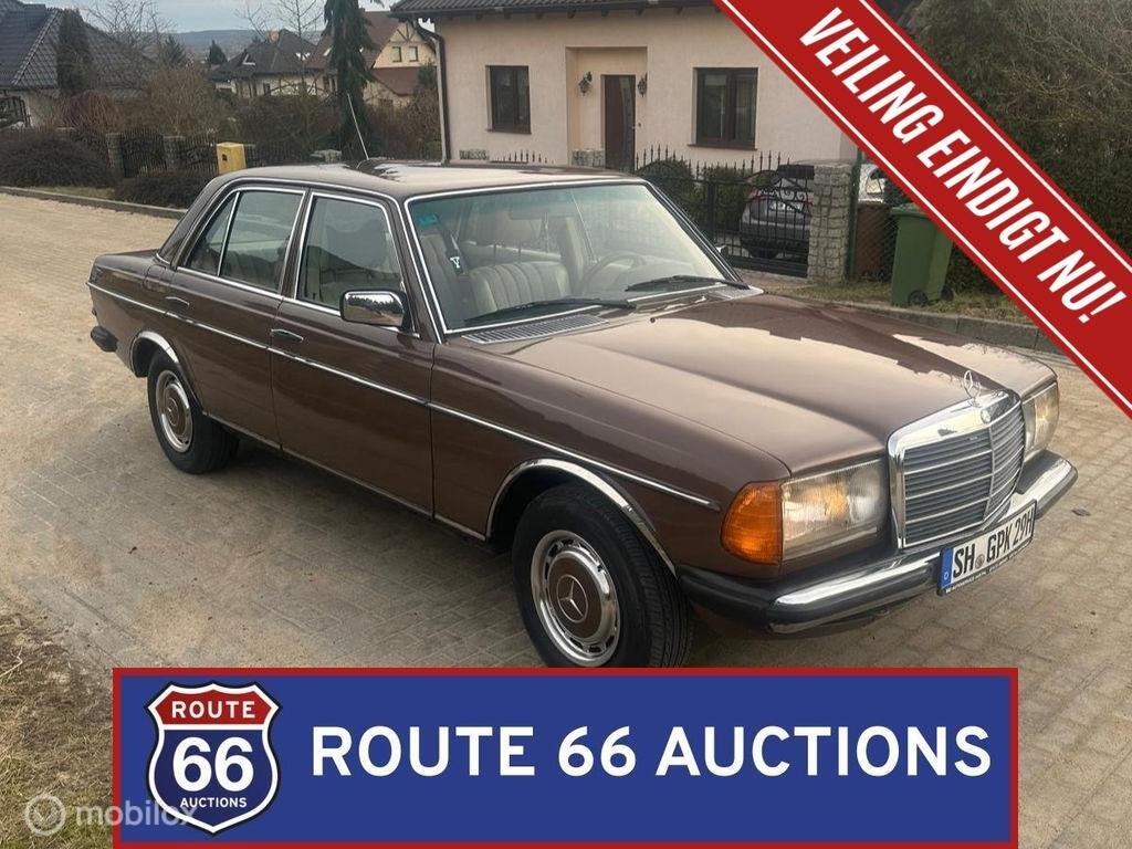 Mercedes-Benz 250 | 1980 | Route 66 Auctions, Auto's, Zwart, Mercedes-Benz, Bedrijf, Handgeschakeld