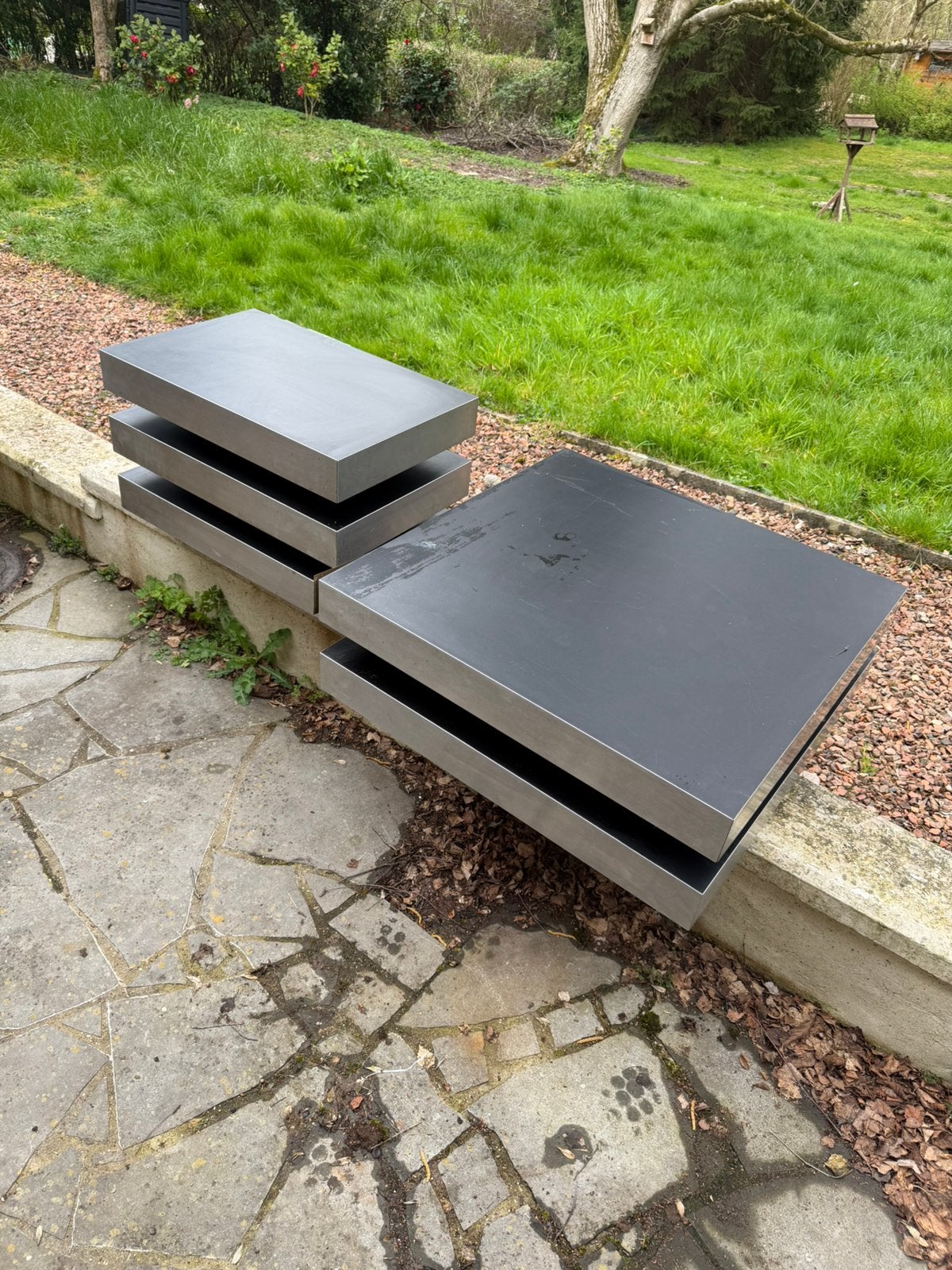 Tables basses design modernes (lot de 2), Maison & Meubles, 50 – 75, Enlèvement, Utilisé, Moins de 50 cm