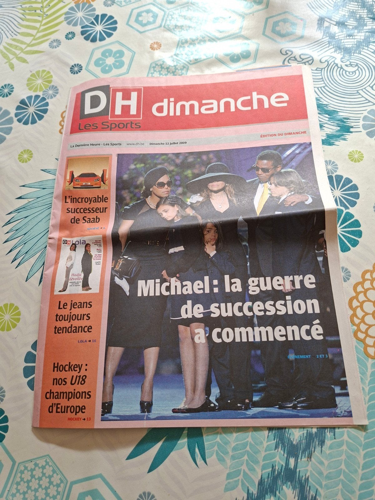 Michael Jackson.  DH dimanche., Livres, Journaux & Revues, Enlèvement ou Envoi