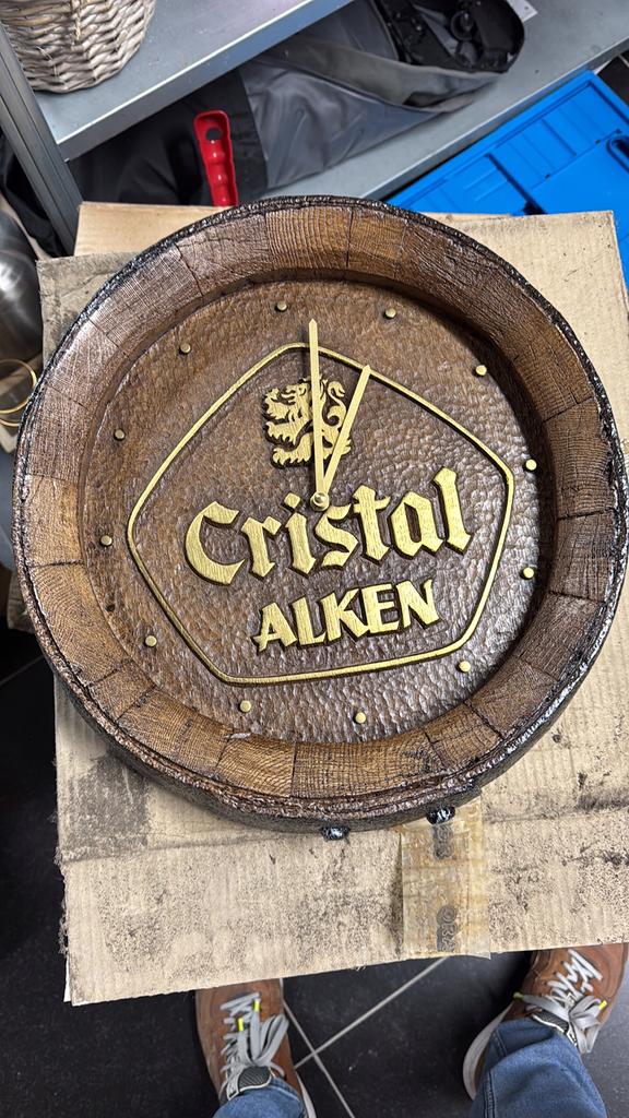 Horloge Cristal Alken, Enlèvement, Comme neuf, Panneau publicitaire