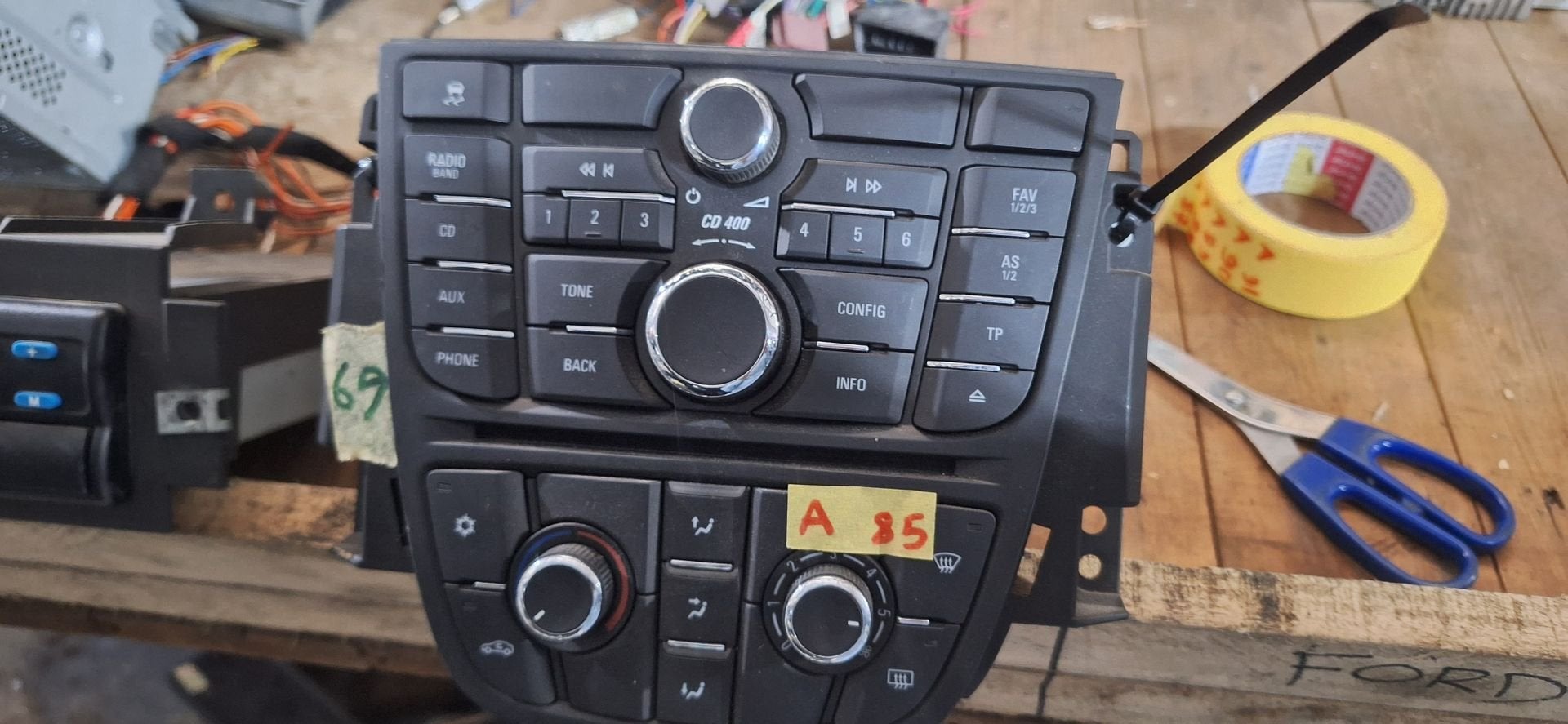 Originele Opel CD 400 Radio & Airco Bedieningspaneel - Astra, Auto diversen, Gebruikt, -, -, Ophalen of Verzenden