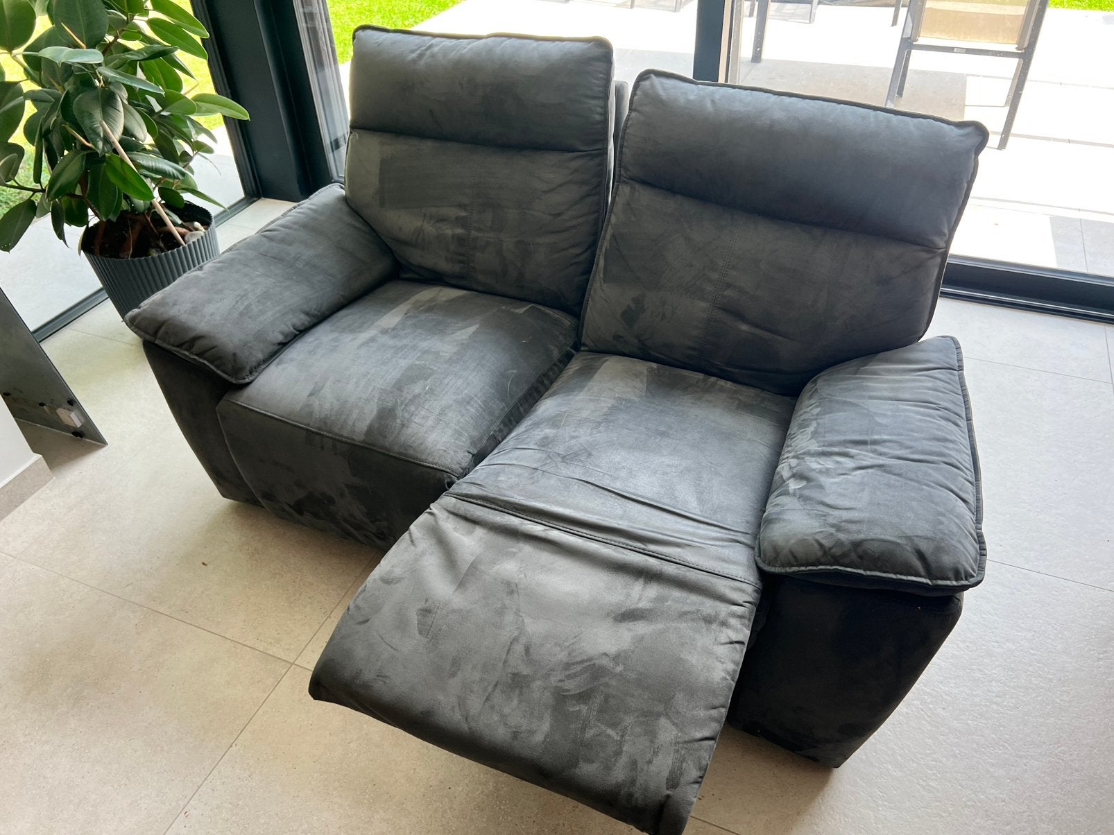 Relax tweezit, goezs staat, Huis en Inrichting, Ophalen, Zo goed als nieuw, Stof