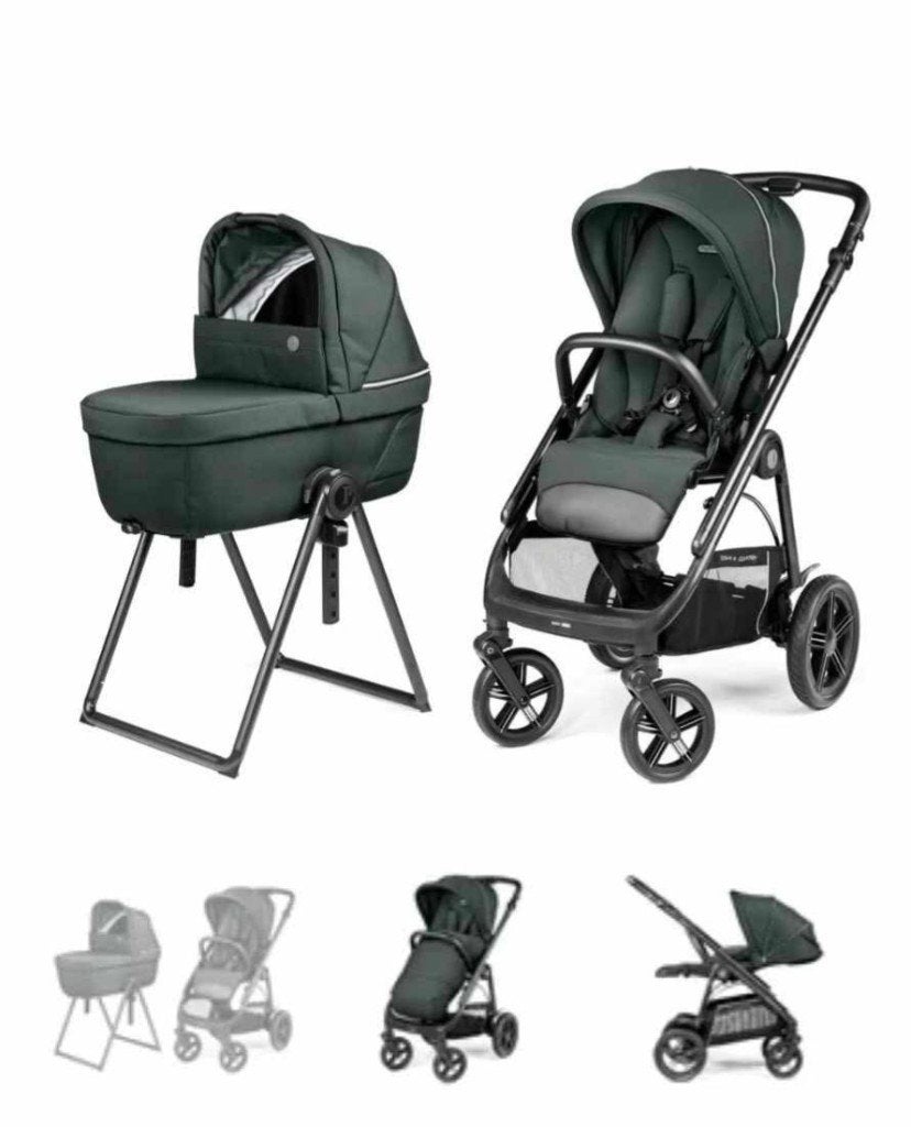 Poussette Peg Perego Pack Trio Vert Emeraude, Enfants & Bébés, Autres marques, Pneus, Comme neuf, Enlèvement
