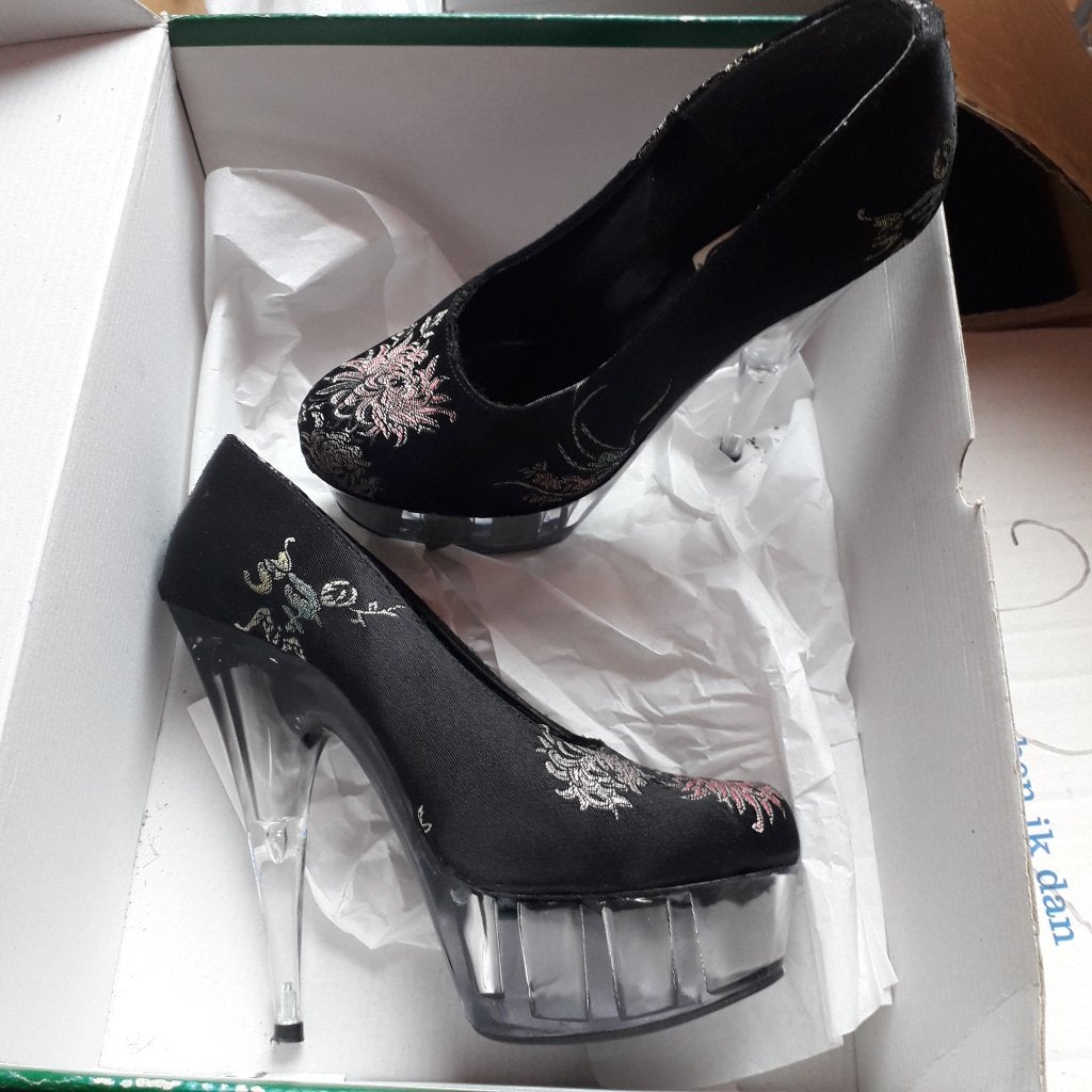 pumps 38, Pumps, Verzenden, Zwart, Zo goed als nieuw