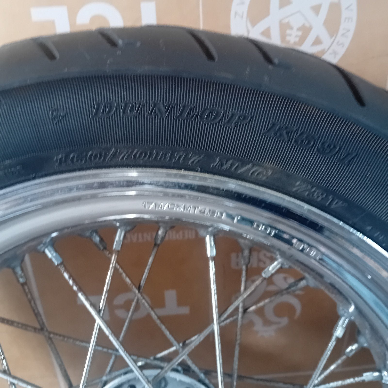 Harley-Davidson achterwiel + Dunlop band K591, Motoren, Onderdelen | Harley-Davidson, Ophalen