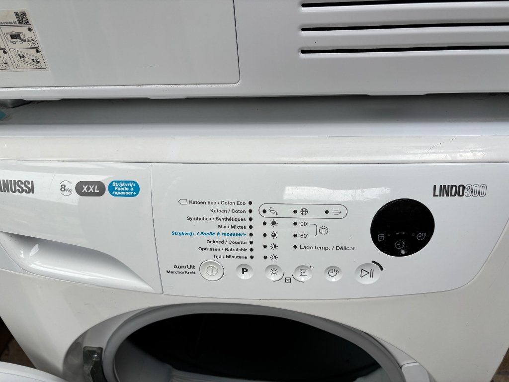 Zanussi Lindo 300 XXL wasdroger — 8 kg, Ophalen, Gebruikt, 8 tot 10 kg, Voorlader