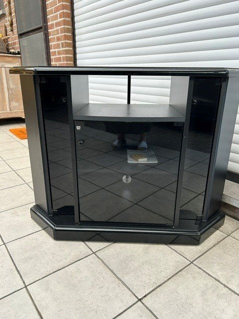 TV hoekkast, Gebruikt, 75 cm of meer, 50 tot 100 cm, Glas