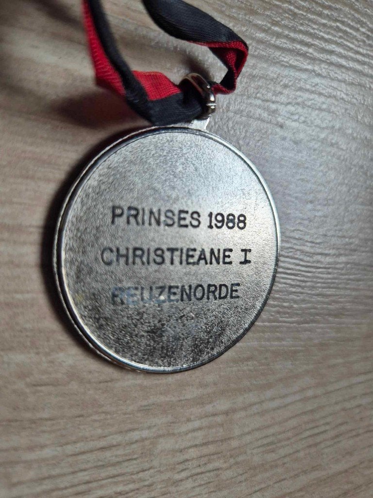 Carnaval medaille Prinses Christieane 1988 geuzenorde, Ophalen of Verzenden