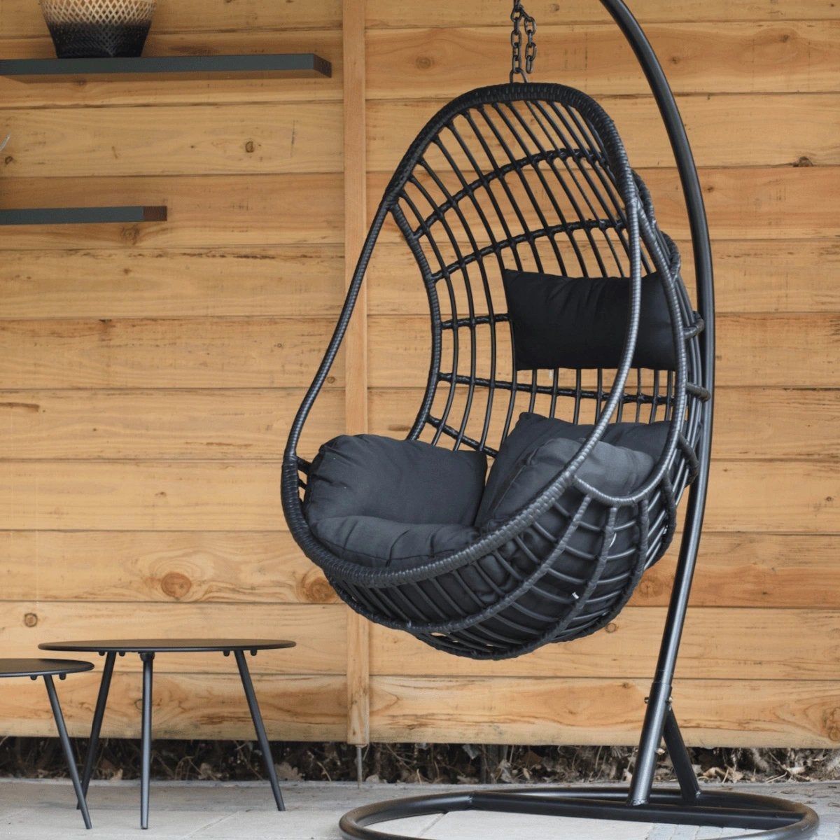 Tuin hangstoel / hang ei zwart, Ophalen