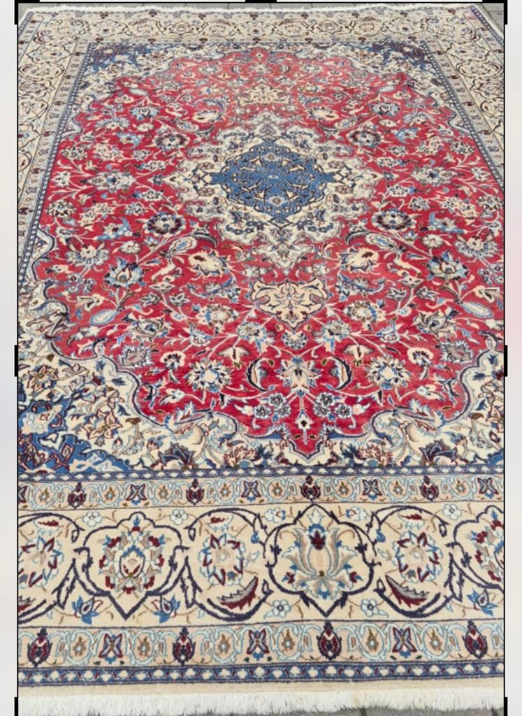 2 zeer mooie Iraanse naïns van wol en zijde, Antiek en Kunst, Antiek | Tapijten, Tafelkleden en Textiel, Ophalen