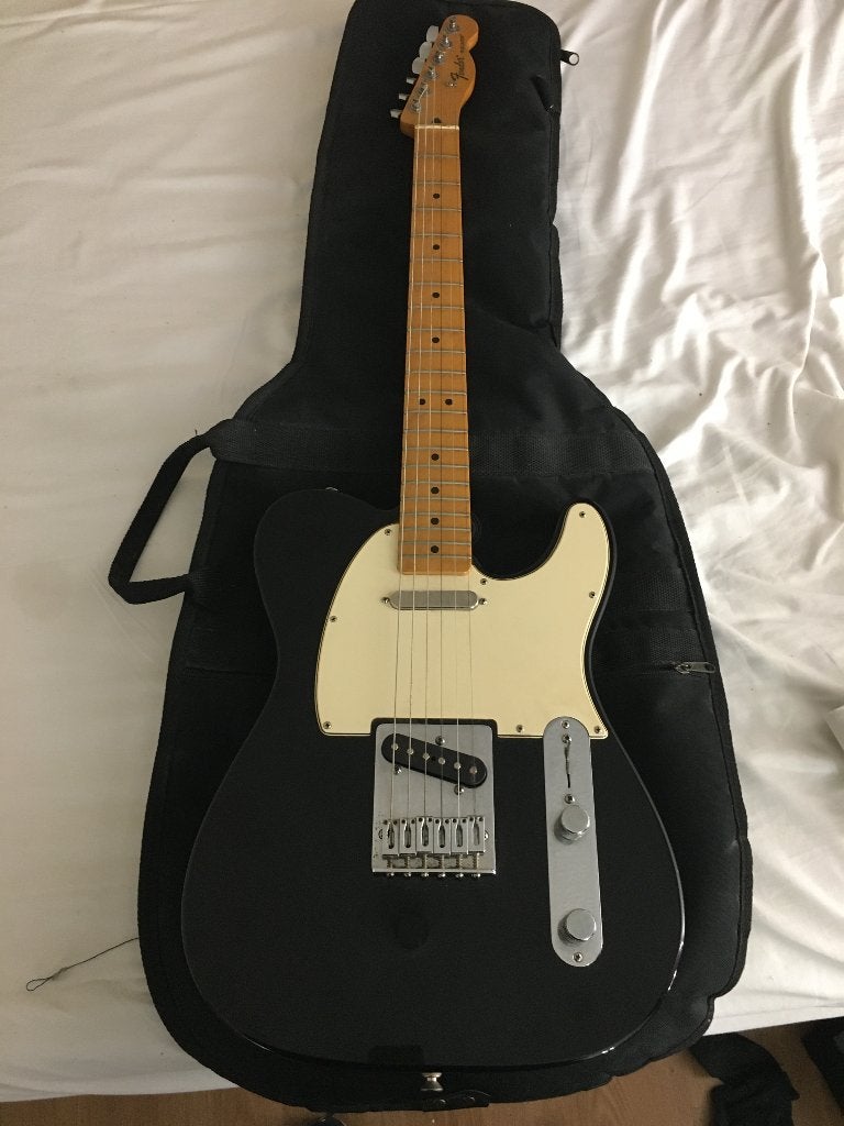 Fender Standard Telecaster Black/White Mexico 2010, Ophalen, Gebruikt, Solid body, Fender