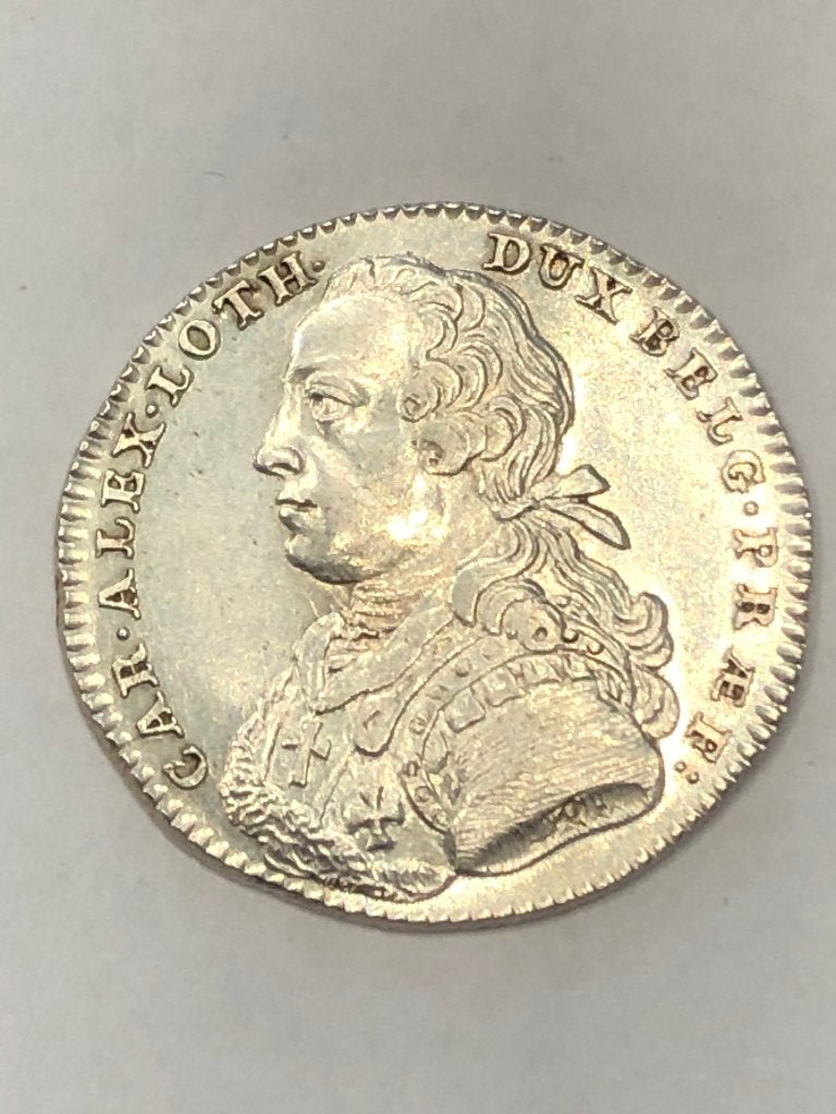 Zilveren medaille Charles-Alexander 1769 Brussel zeldzaam !!, Zilver, Ophalen of Verzenden, Losse munt, Zilver