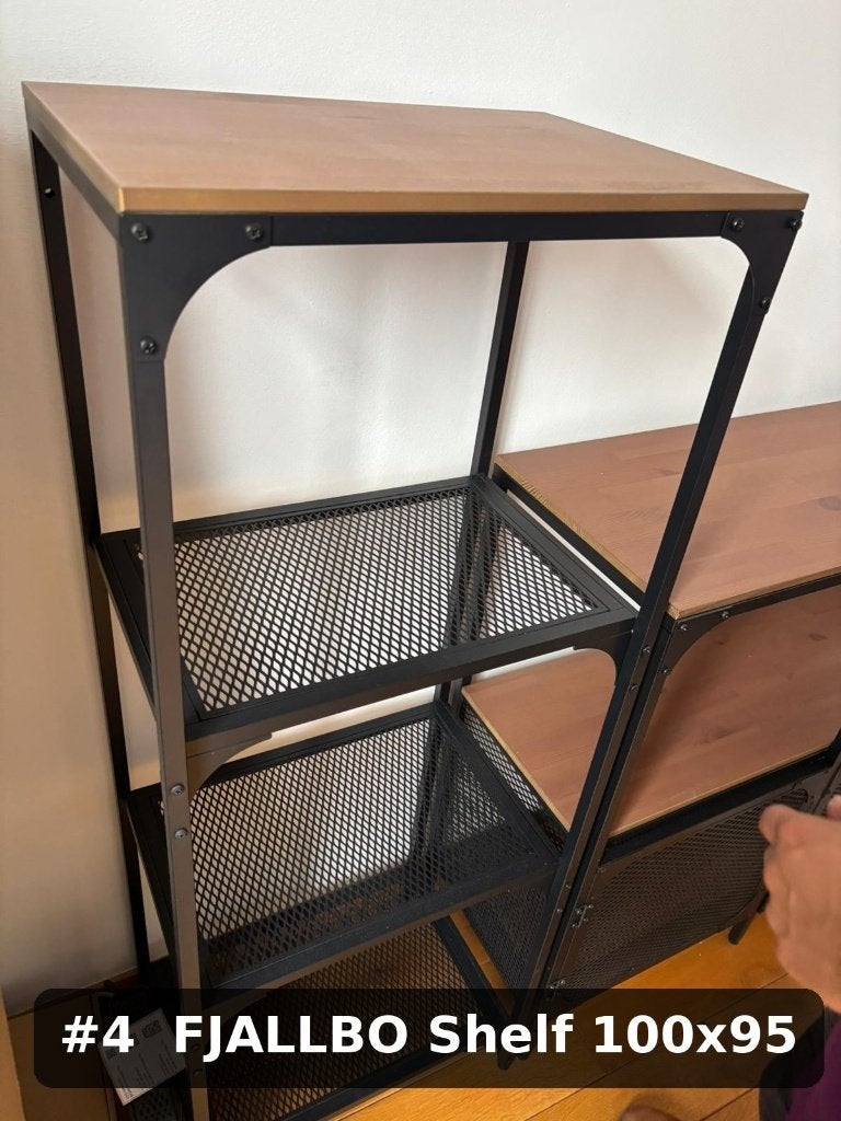 Pack of 2 – IKEA FJÄLLBO Shelving Units (Black), Enlèvement ou Envoi, Comme neuf