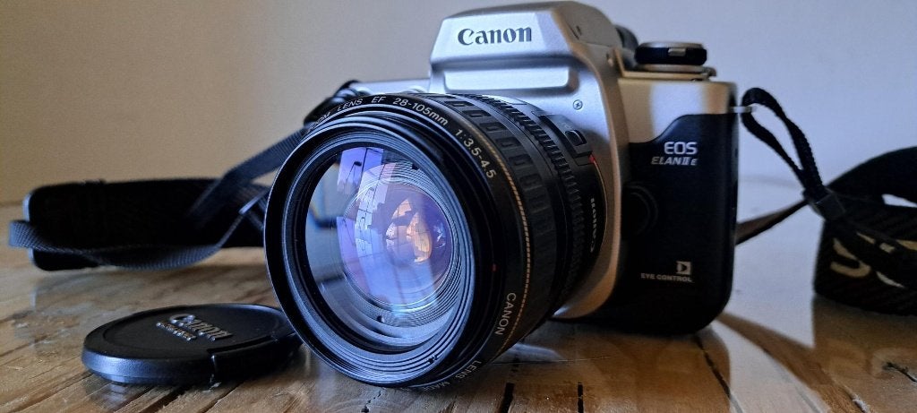 CANON EOS Elan IIE ( analoog ), TV, Hi-fi & Vidéo, Enlèvement ou Envoi, Utilisé, Reflex miroir, Canon