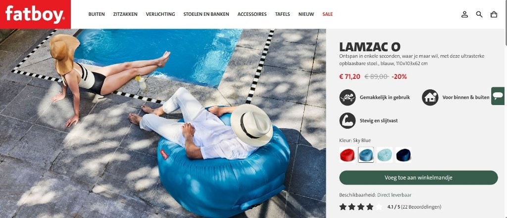 Fatboy Lamzac stockopruiming - NIEUW in verpakking !!, Enlèvement, Neuf