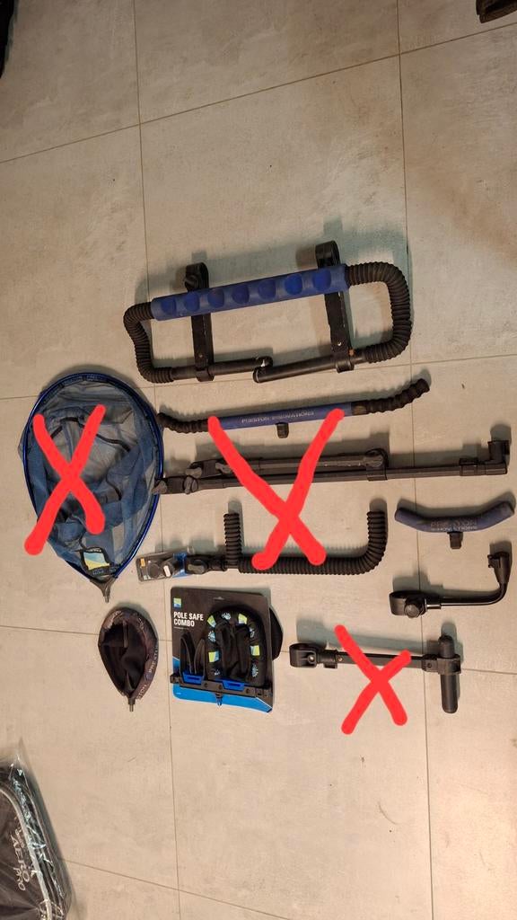 Preston frontbar, Pole safe combo, etc, Ophalen