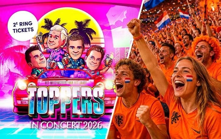 2e Ring - Toppers Concert 2026 -Coupe du monde - 1+1 GRATUIT, Tickets & Billets, Sport | Football, Juin