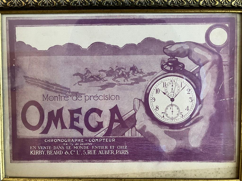 Publicité Omega 1919, Collections, Enlèvement ou Envoi