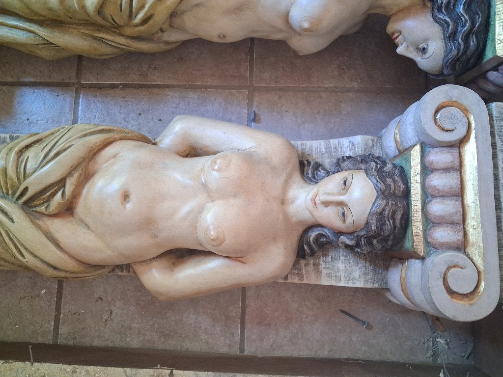 2 antieke schouwbeelden, Ophalen, Beeld