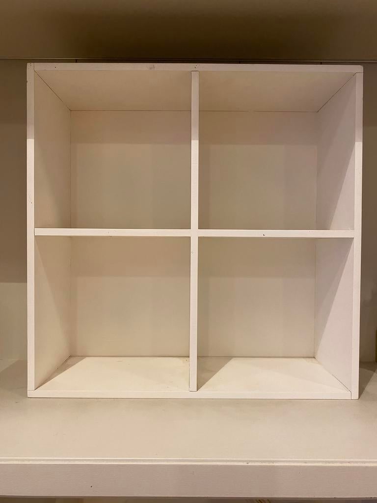 Kastje wit vierkant, Ophalen, Zo goed als nieuw, Wit, Kunststof