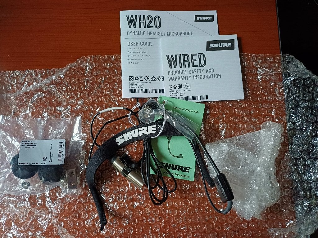 Shure WH20XLR dynamische headset microfoon, Muziek en Instrumenten, Ophalen of Verzenden, Nieuw