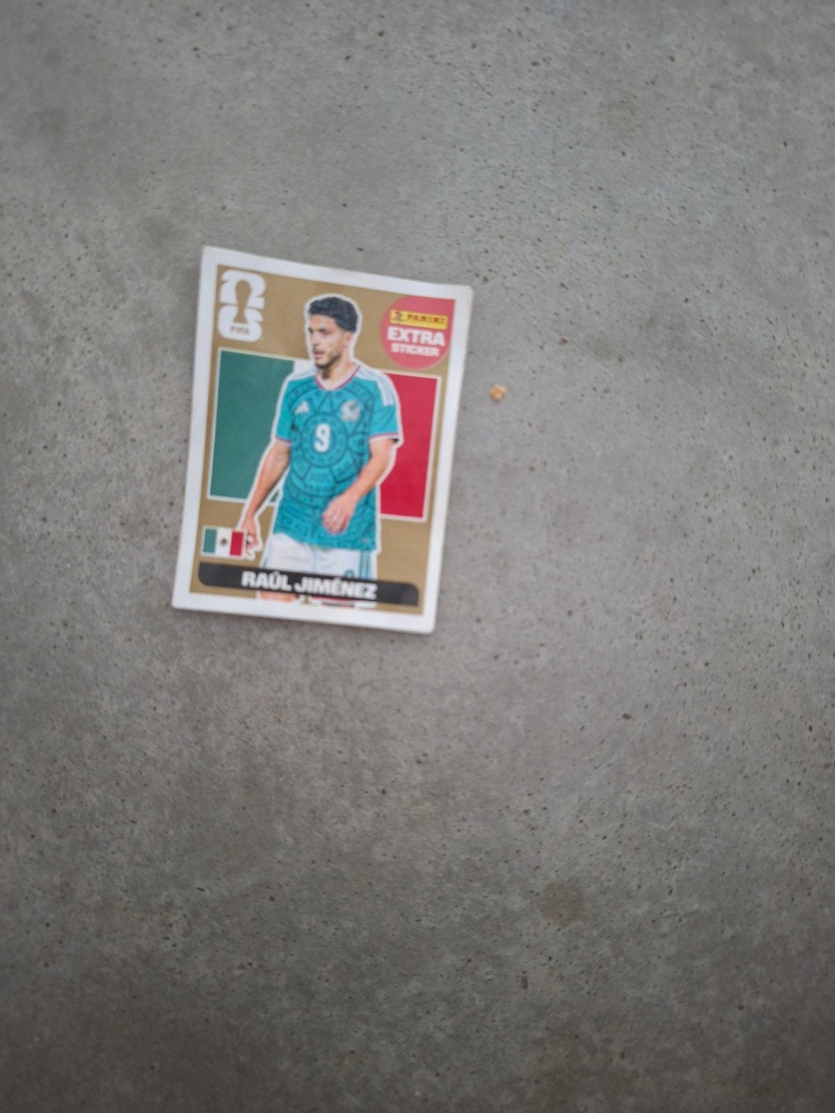 gouden extra panini sticker Raúl Jiménez, Ophalen of Verzenden, Zo goed als nieuw, Sticker