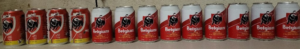 Lot de 13 canettes collector Jupiler Belgium, Verzamelen, Ophalen of Verzenden, Gebruikt, Overige typen, Jupiler