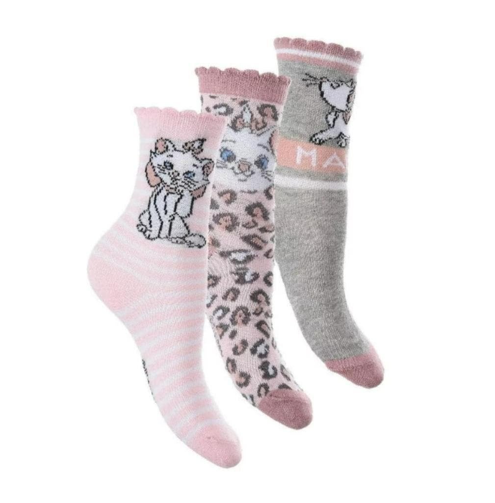 Marie Cat Sokken - 3 paar - Disney - Maat 23/26-27/30-31/34, Kinderen en Baby's, Kinderkleding | Schoenen en Sokken, Nieuw, Sokken