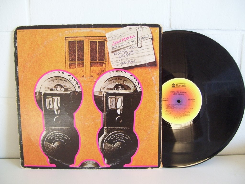 JOHN MAYALL  notice to appear, Cd's en Dvd's, LP, Gebruikt, Blues Rock, Originele persing