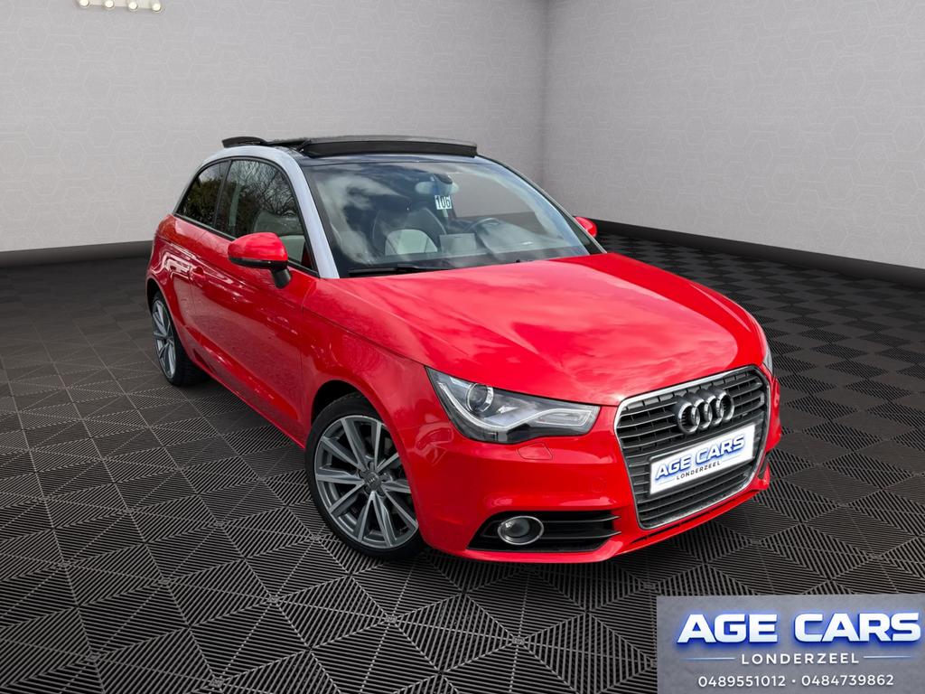 Audi A1 benzine automaat 1.4 TFSI, Auto's, Audi, Euro 5, A1, Zwart, 4 cilinders