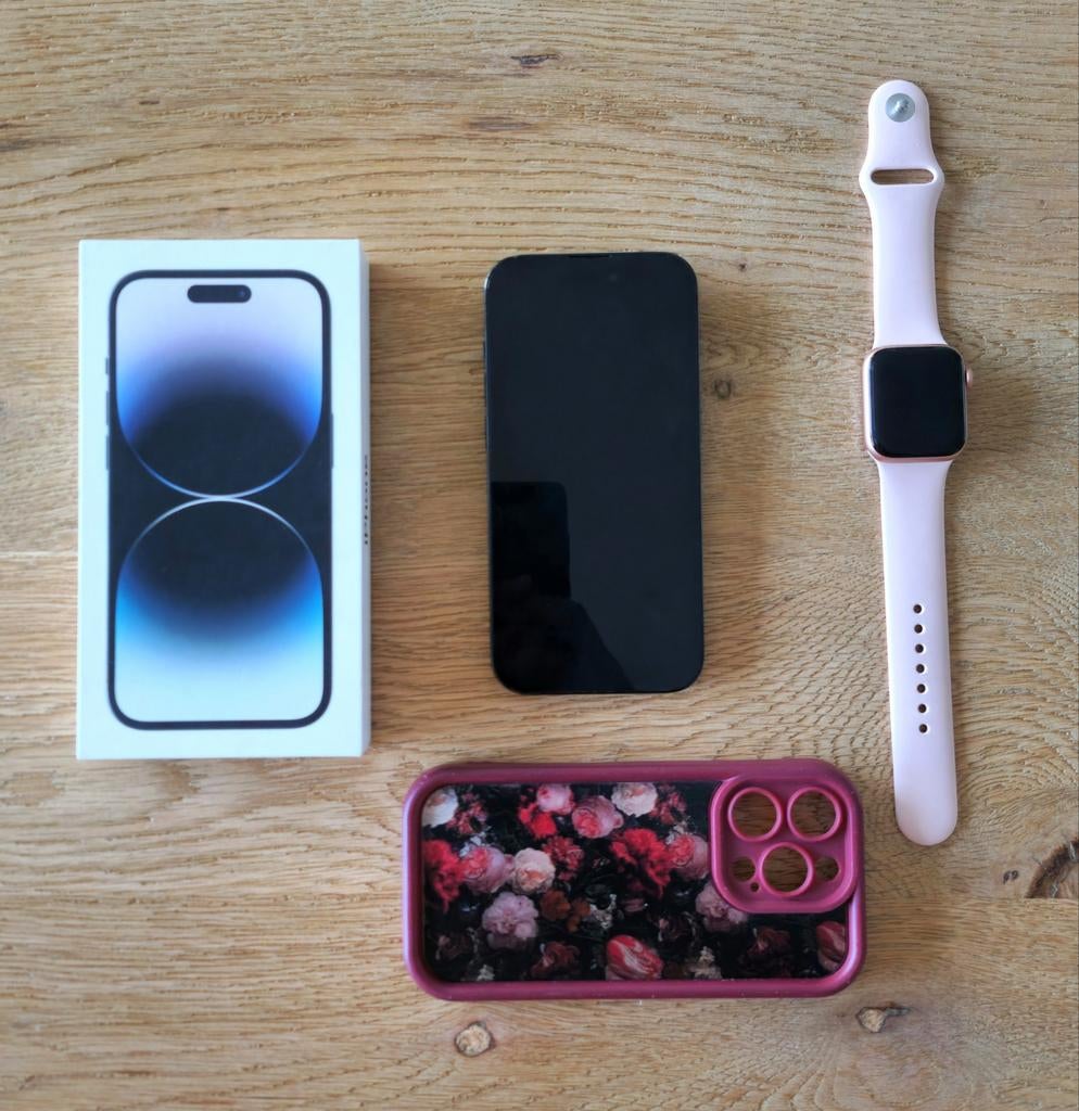 iPhone 14 Pro 128GB – Inclusief factuur & doos + Gratis hoes, Ophalen, IPhone 14